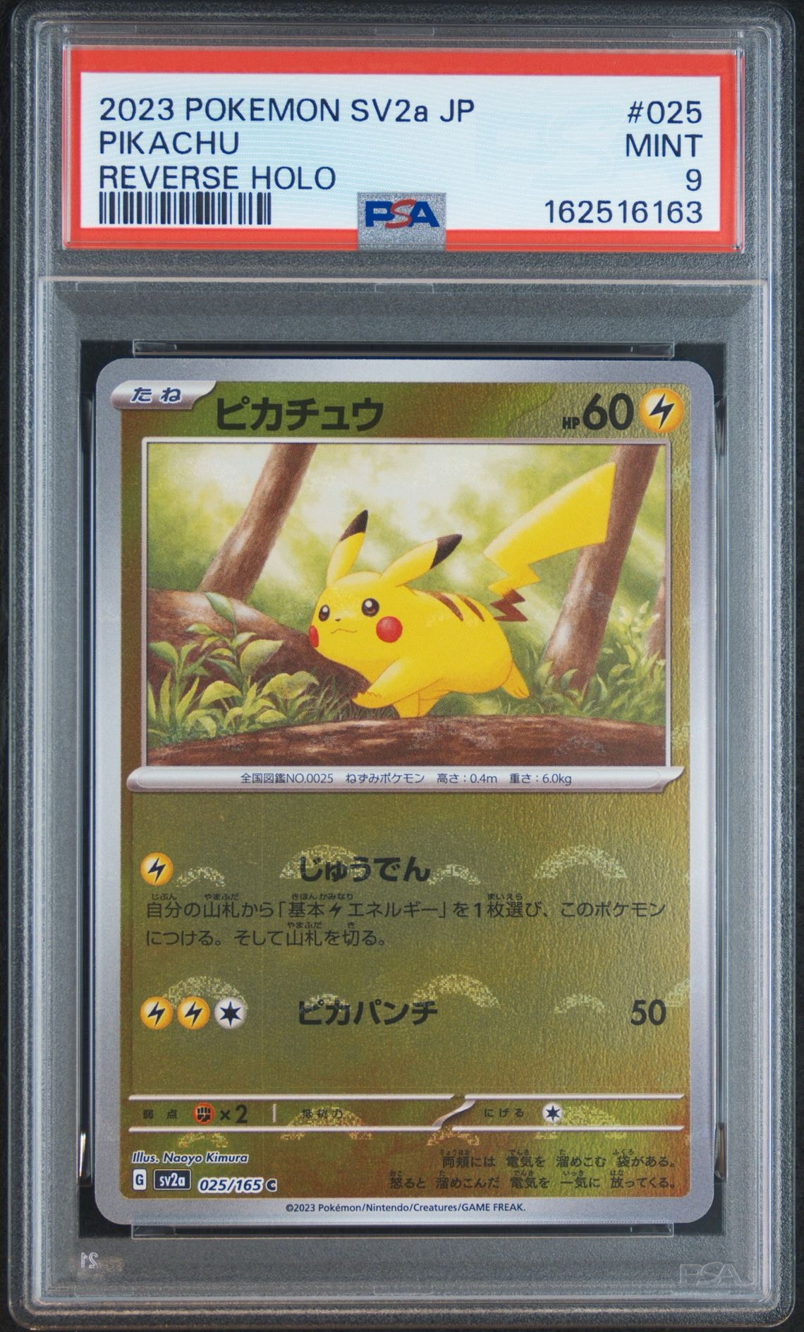 ピカチュウ C: モンスターボールミラー[SV2a 025/165](強化拡張パック「ポケモンカード151」)