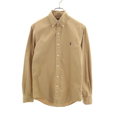 RALPH LAUREN ラルフローレン 長袖 ボタンダウンシャツ XS ベージュ