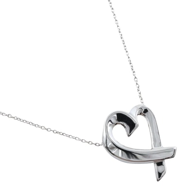 ティファニー ラビングハート レディースネックレス