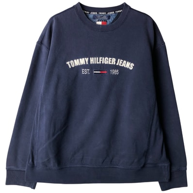 古着 90年代 トミーヒルフィガー TOMMY HILFIGER ロゴスウェットシャツ トレーナー メンズL相当/eaa599031