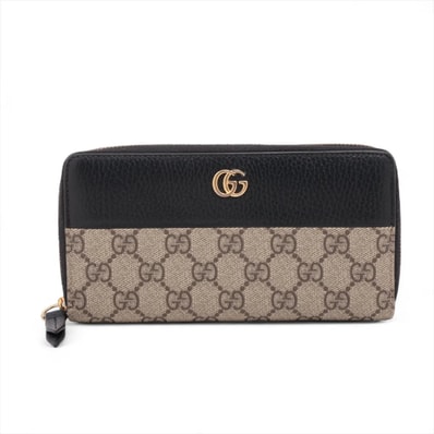 ■美品 グッチ GGスプリーム GGマーモント456117 長財布