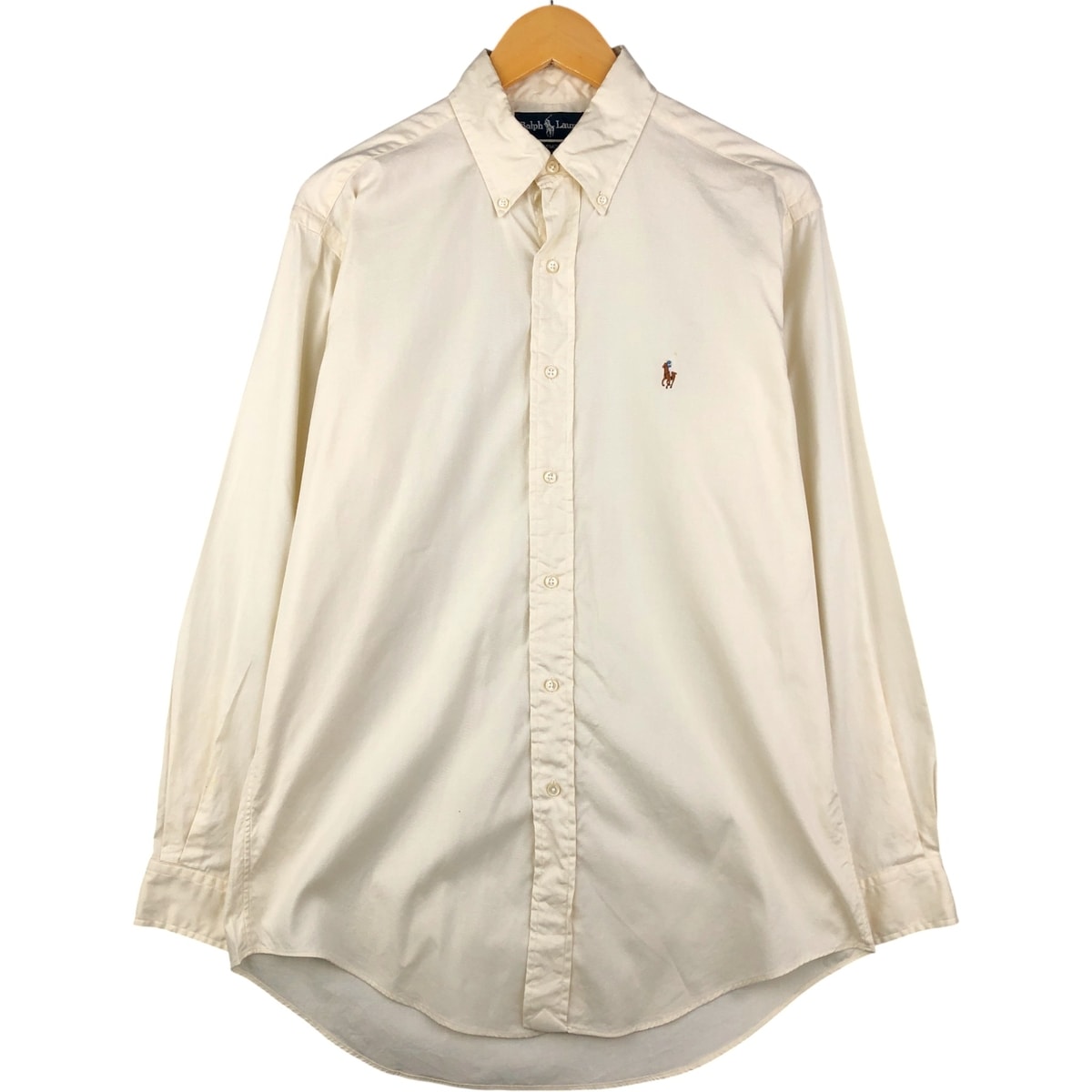 古着 ラルフローレン Ralph Lauren YARMOUTH 長袖 ボタンダウンシャツ メンズM相当/eaa588651