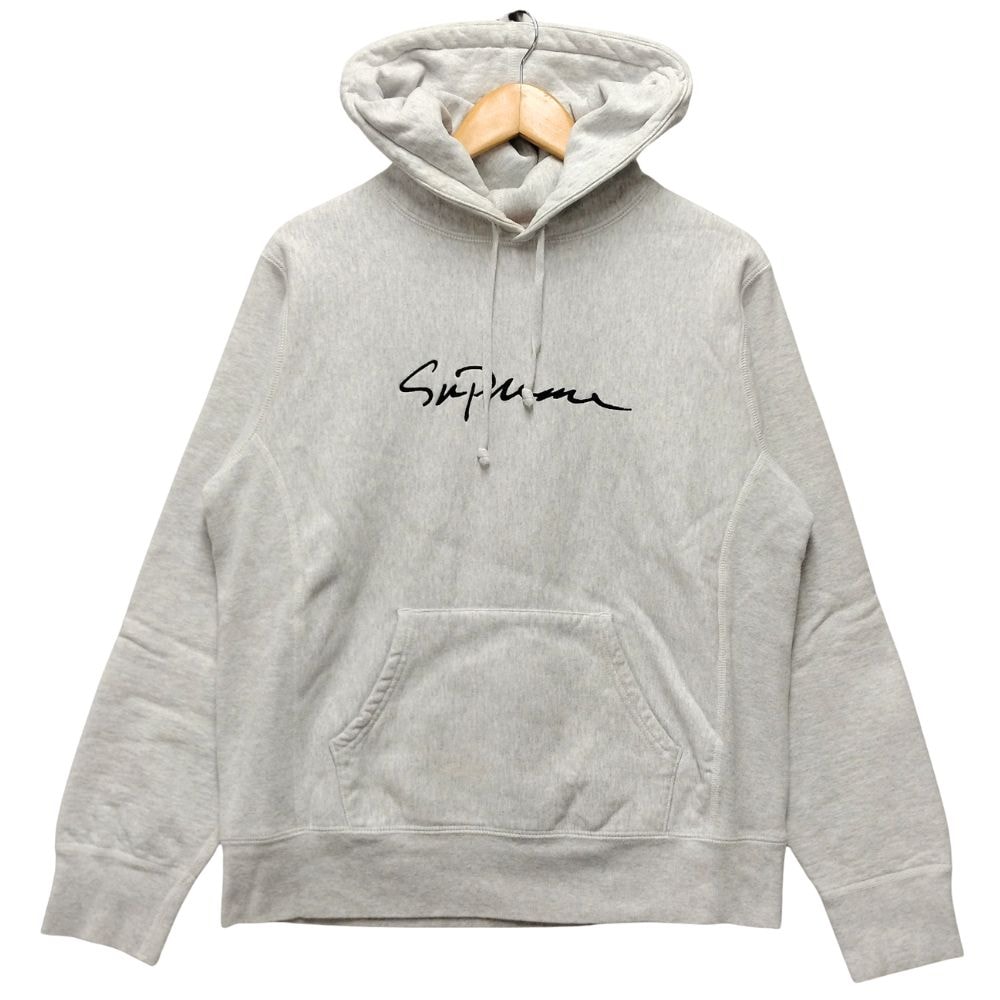 SUPREME シュプリーム Classic Script Logo Hooded Sweatshirt クラシック スクリプト 刺繍 ロゴ  スウェットパーカー S  35901