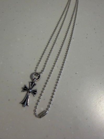 Chrome Hearts Tiny CH Cross Charm "Silver"