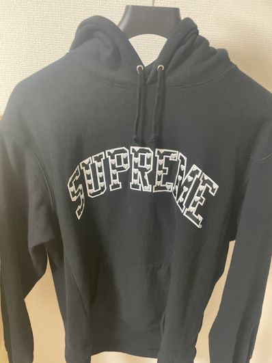 Supreme Hearts Arc Hooded Sweatshirt "Black" (21SS)