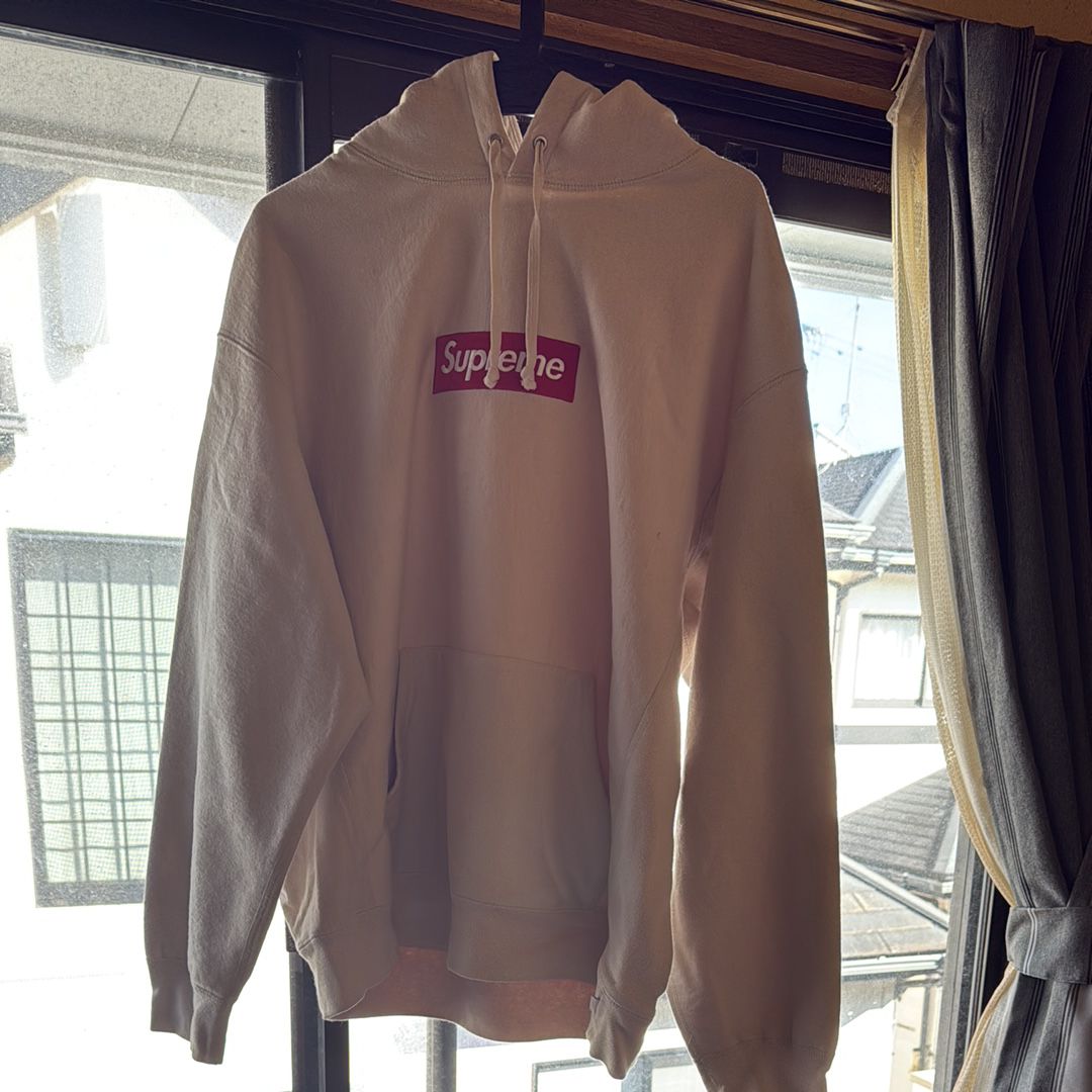 Supreme Box Logo Hooded Sweatshirt "Stone" (24FW)