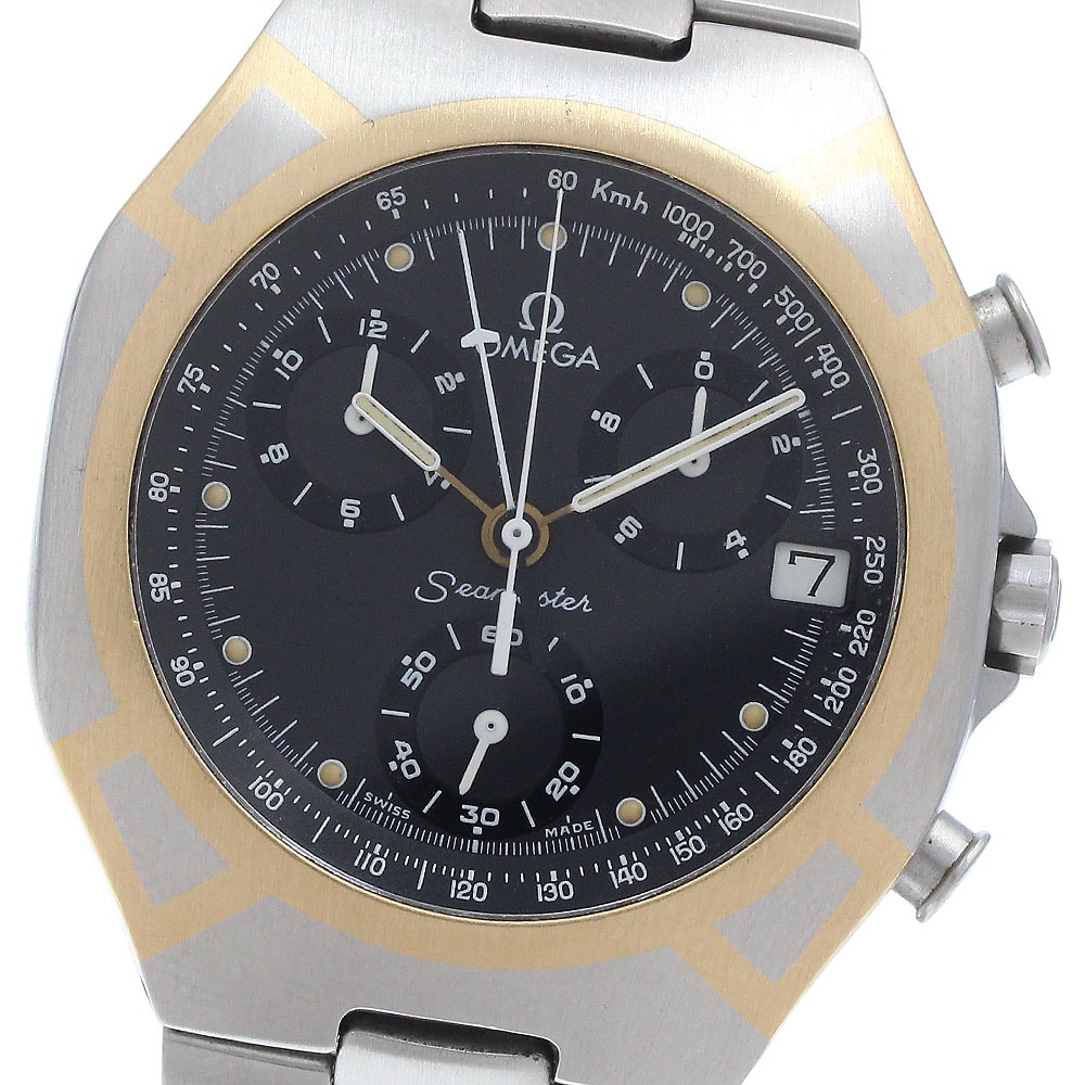 ☆良品 オメガ シーマスター ポラリス クロノグラフ メンズ 【中古】