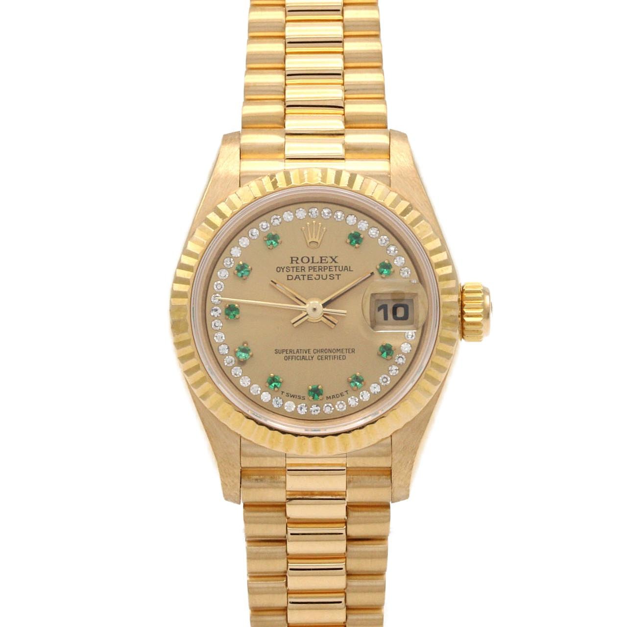 ロレックス デイトジャスト 69178LE YG 自動巻 S番