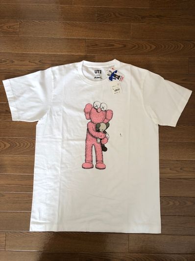 Uniqlo KAWS Pink BFF Tee "White"