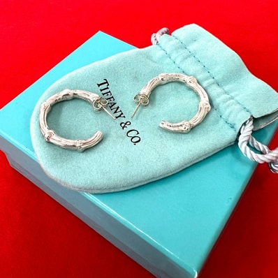 TIFFANY&Co. ティファニー バンブー フープ ピアス シルバー925 ピアス シルバー
800-3