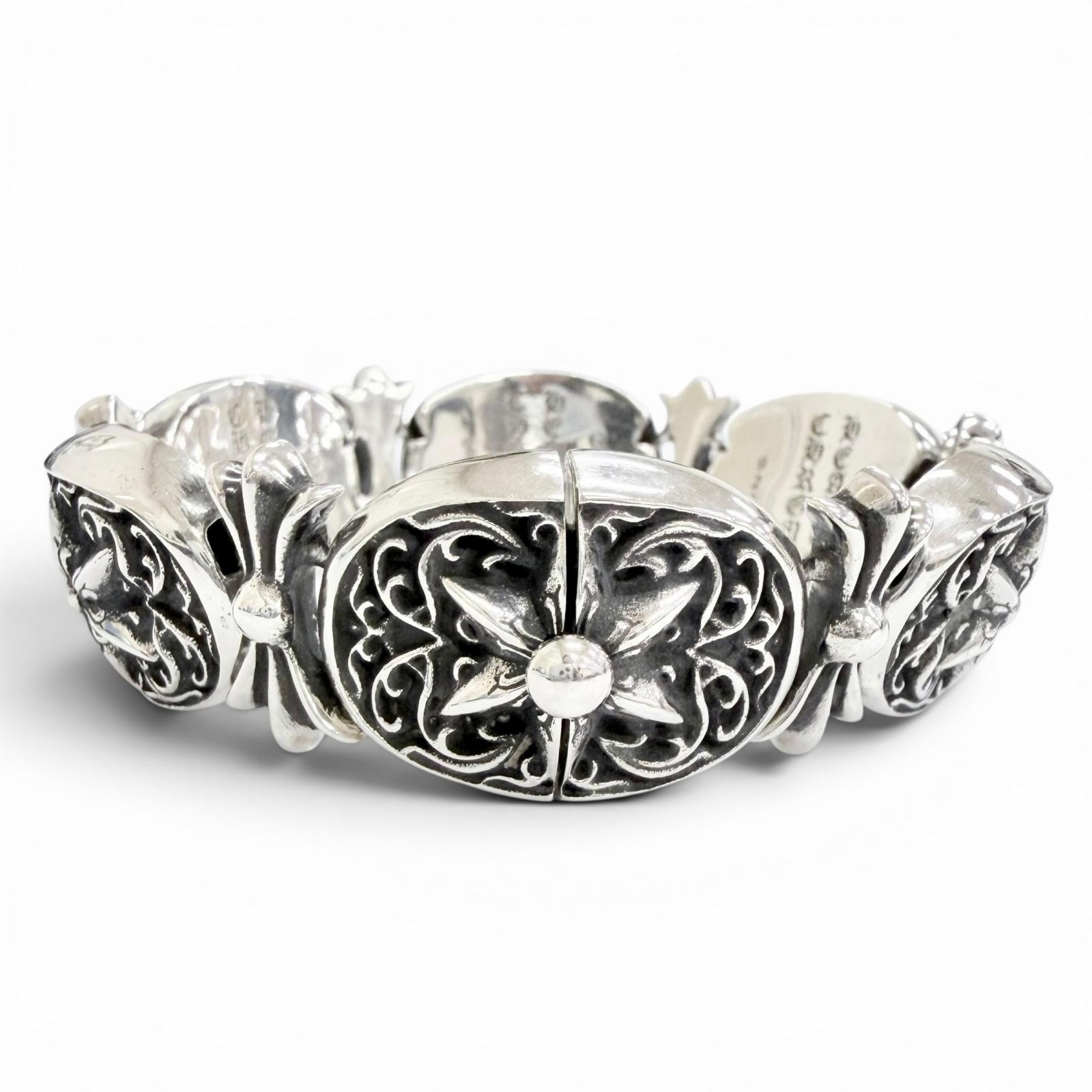Chrome Hearts Tiny Oval Star Bracelet "Silver"
