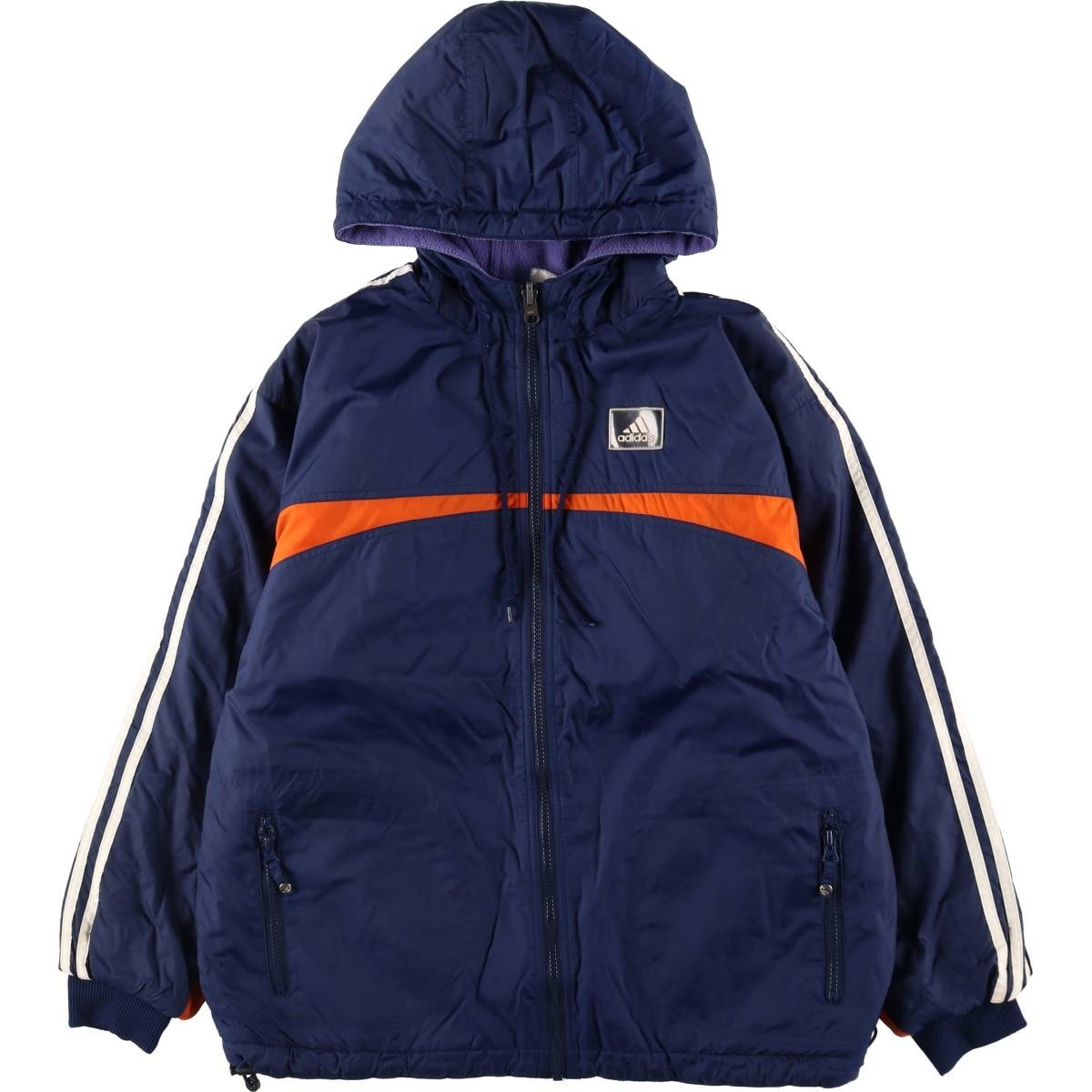 古着 90年代 アディダス adidas リバーシブル 中綿パーカー パファージャケット メンズM相当 ヴィンテージ/eaa506653