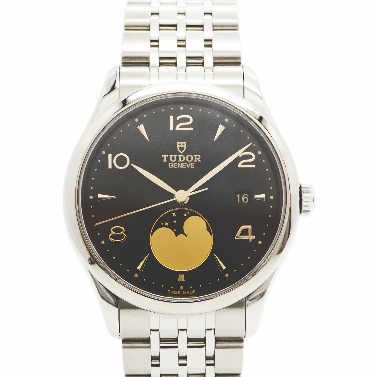 ★最終価格★SALE【6wcc0224】チュードル 1926 ルナ 91560 黒文字盤【中古】腕時計 メンズ