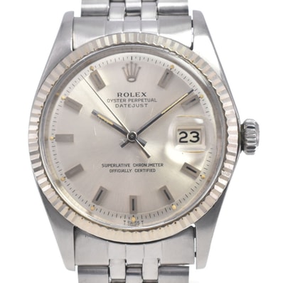 ロレックス ROLEX 1601 ヴィンテージ デイトジャスト Cal.1570 シルバー 自動巻き メンズ 良品 腕時計 N#148158