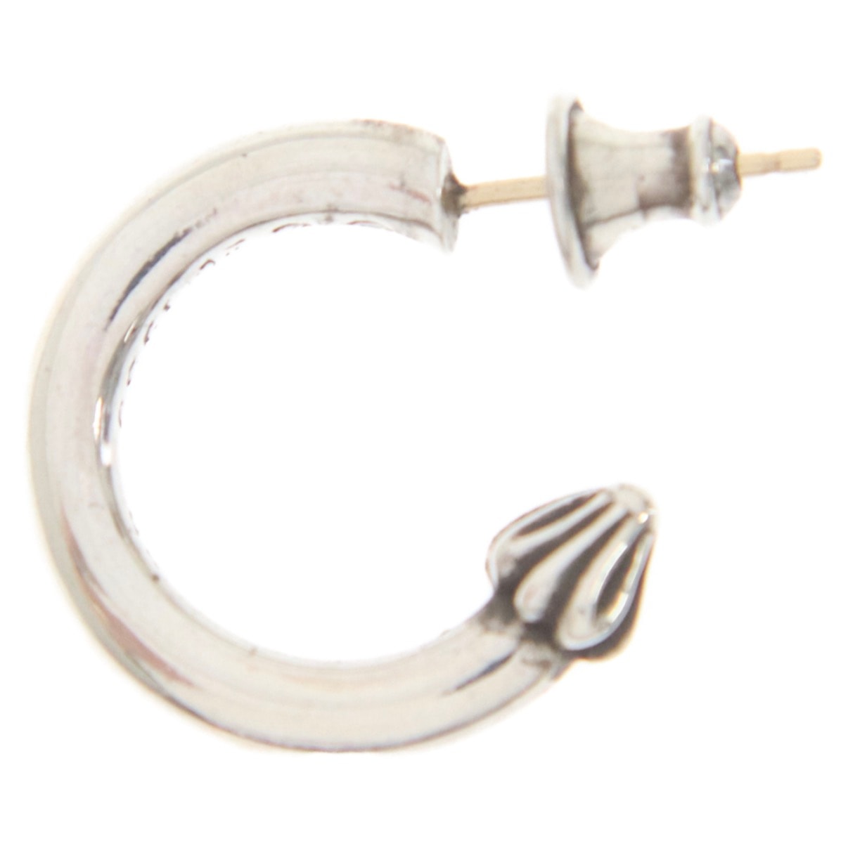 Chrome Hearts Hoop Plain Earrings "Silver"