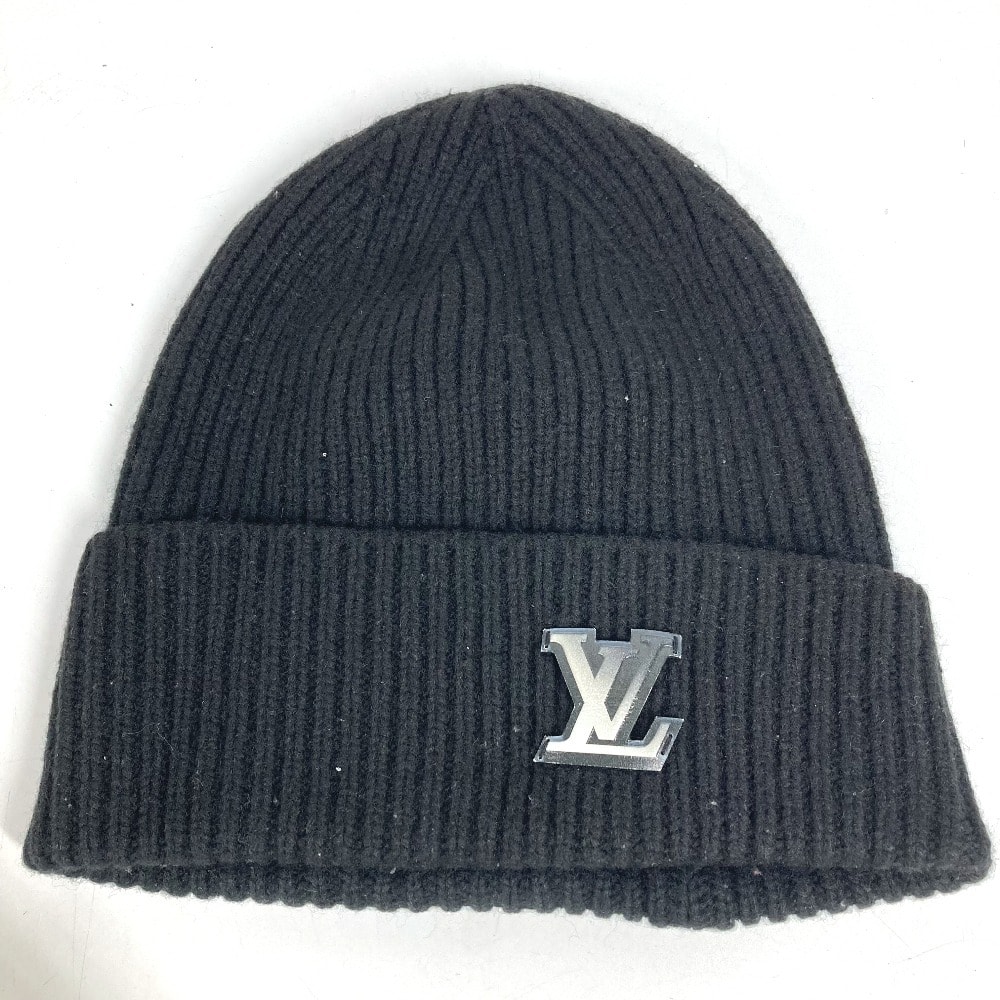 ルイヴィトン LOUIS VUITTON ボネ LV アヘッド M76591 ビーニー 帽子 ニット帽 ニットキャップ ニット帽 カシミヤ ブラック