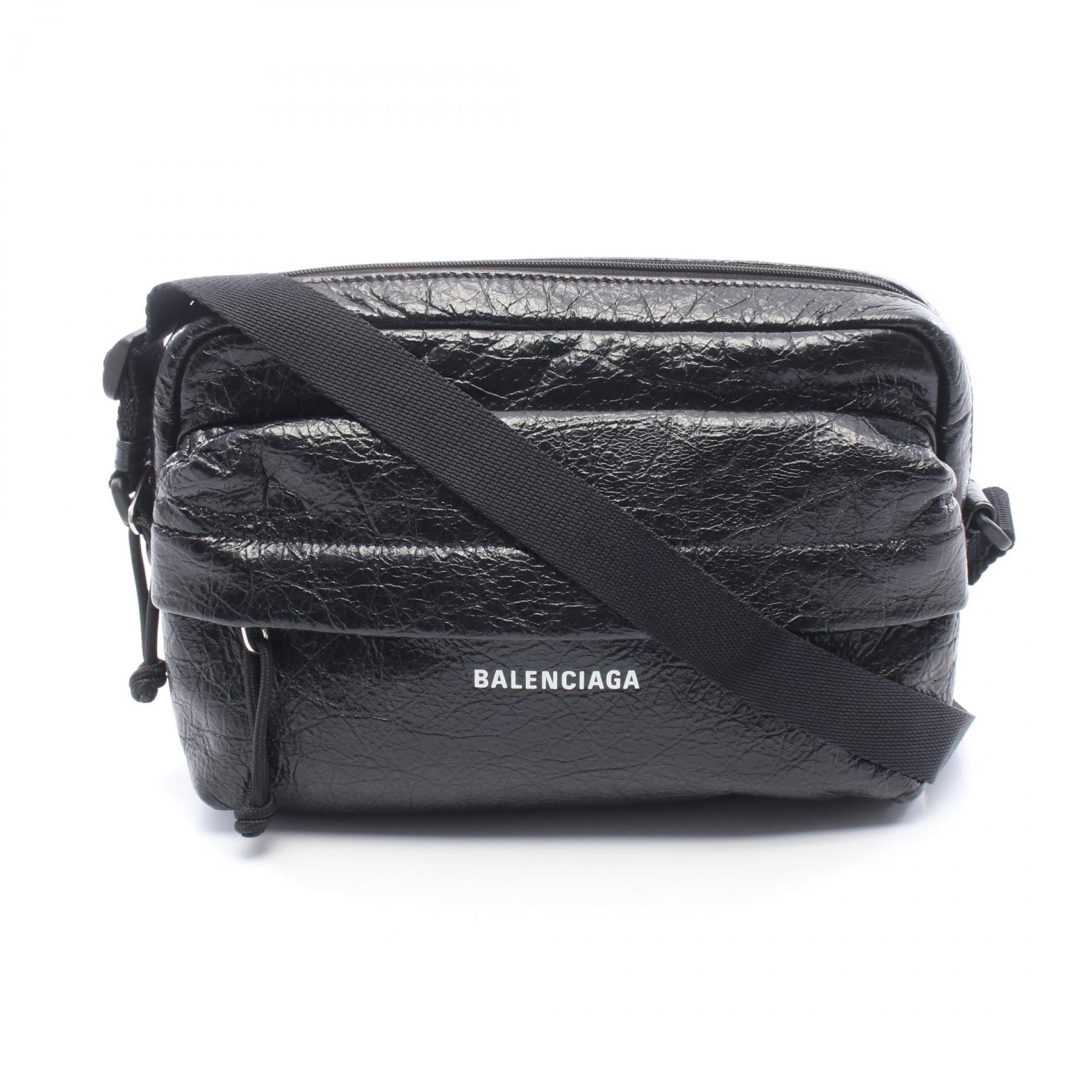 バレンシアガ BALENCIAGA エクスプローラー カメラバッグ ショルダーバッグ バッグ レザー メンズ ブラック系 / ホワイト系 845592 【中古】