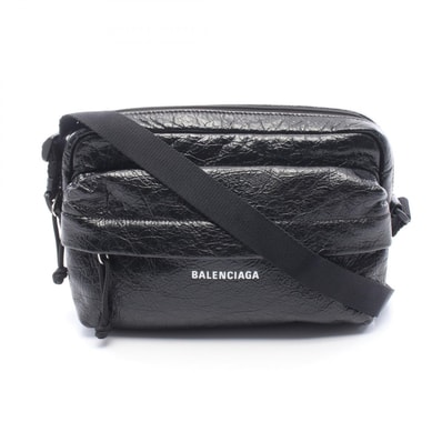 バレンシアガ BALENCIAGA エクスプローラー カメラバッグ ショルダーバッグ バッグ レザー メンズ ブラック系 / ホワイト系 845592 【中古】