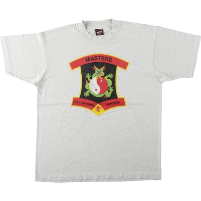 古着 90年代 フルーツオブザルーム FRUIT OF THE LOOM Masters Self-Defense Centers プリントTシャツ USA製 メンズL相当 ヴィンテージ/eaa669995
