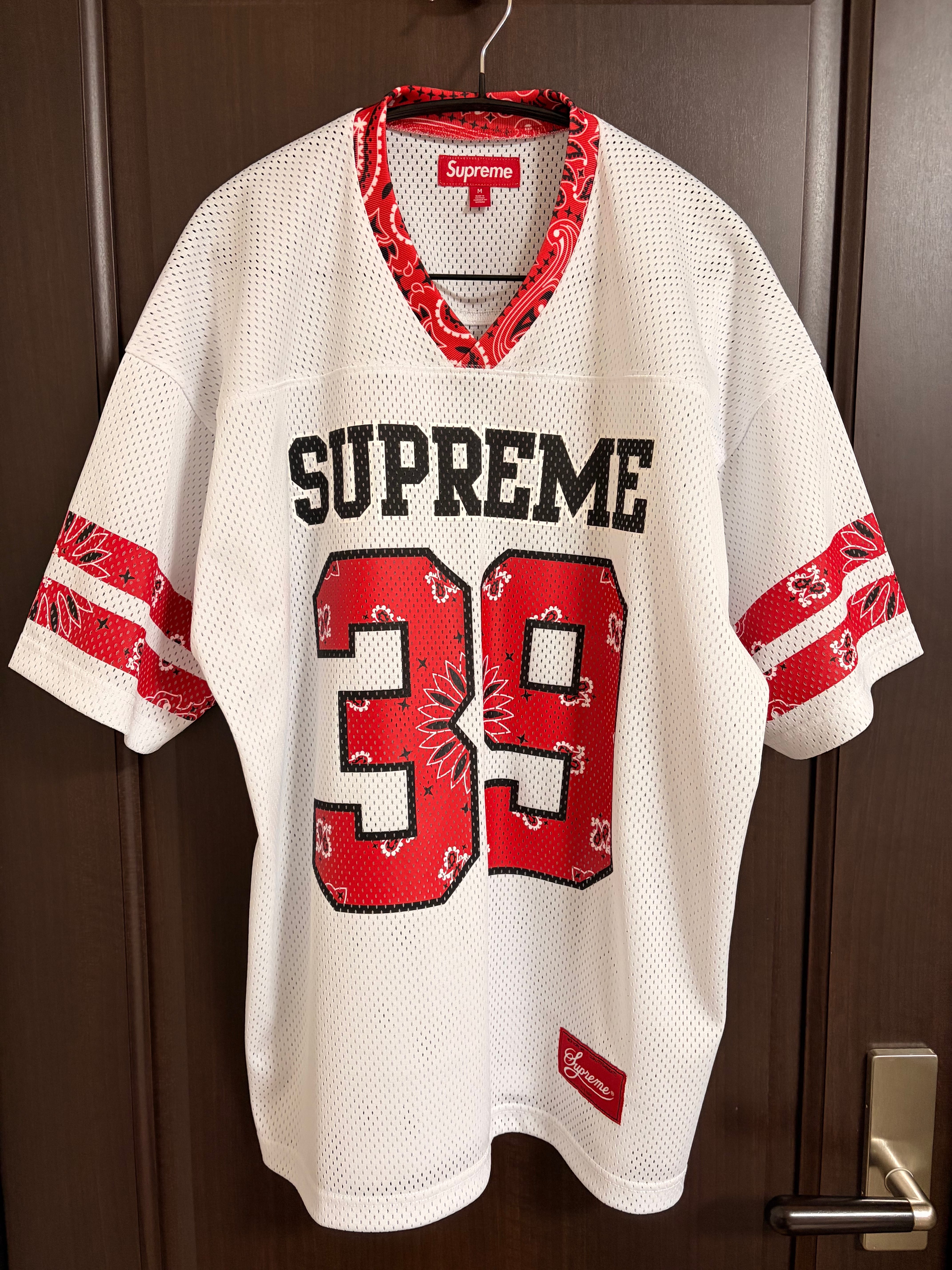 Supreme Bandana Football Jersey "White"