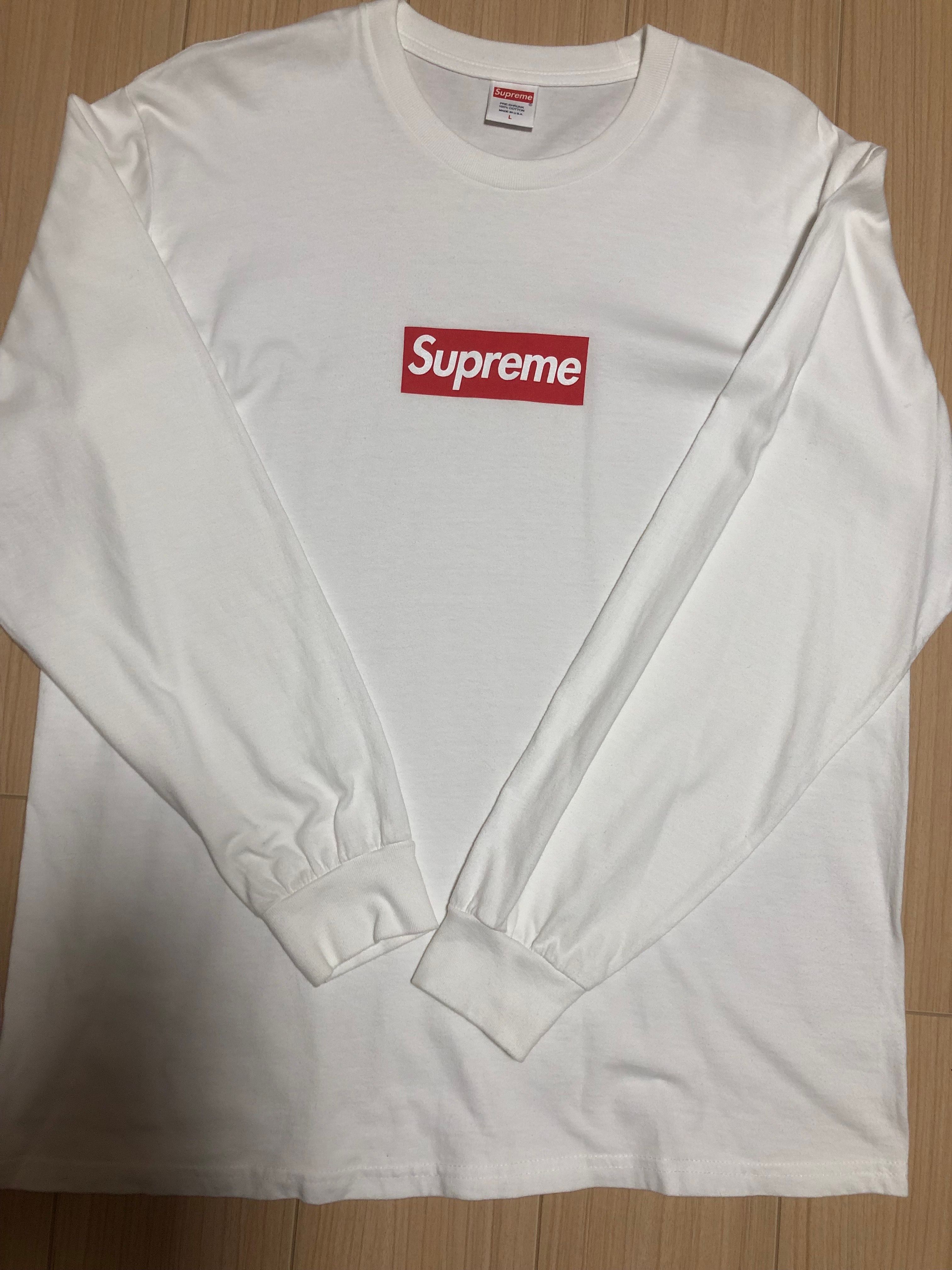 Supreme Box Logo L/S Tee "White"