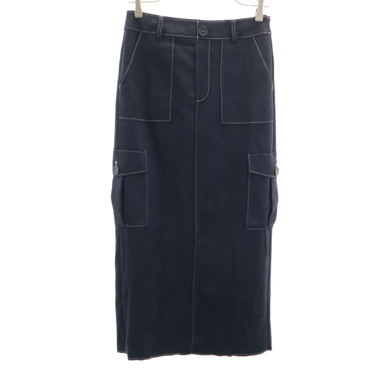 ZARA ザラ ロングスカート S ネイビー