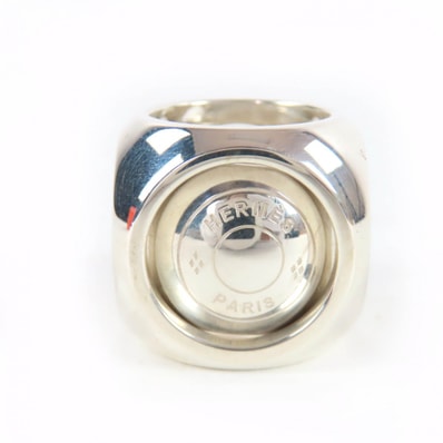 極美品 エルメス エクストラ ワイド セリエ リング 46-47-48