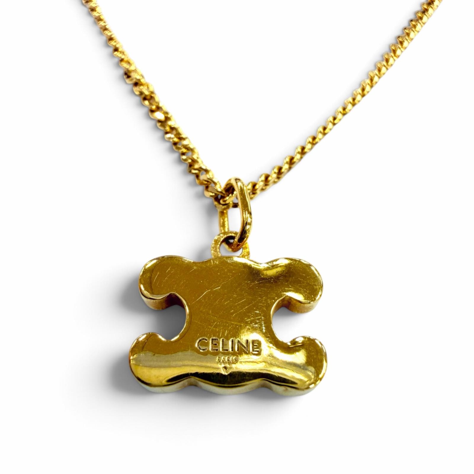 A (未使用に近い)】極美品 セリーヌ トリオンフ ラインストーン