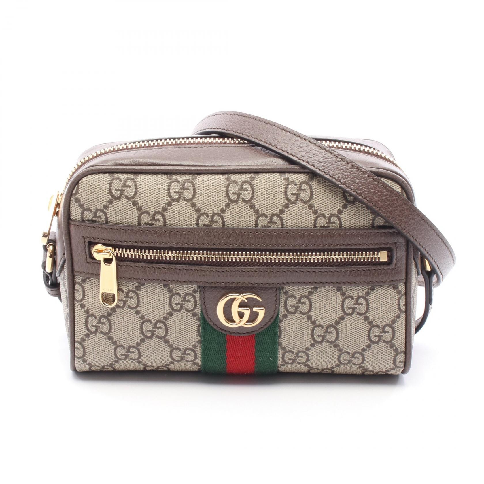 グッチ GUCCI オフィディア GGスプリーム ミニ ショルダーバッグ バッグ PVCコーティングキャンバス レザー レディース ベージュ系 / ブラウン系 / マルチカラー 81635996IWG8745 【新品】