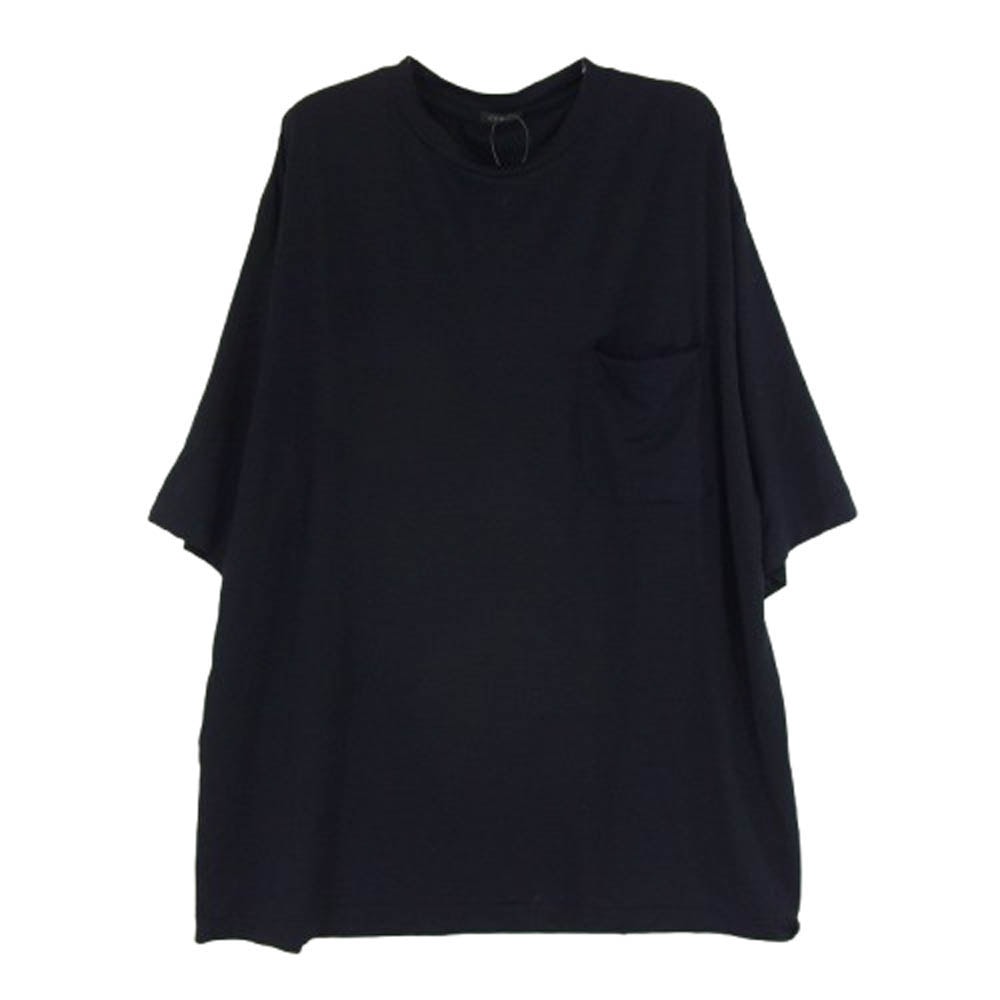 COMOLI コモリ Ｔシャツ 23SS X01-05013 サマーウール 天竺 半袖 クルー Tシャツ ネイビー系 3【中古】