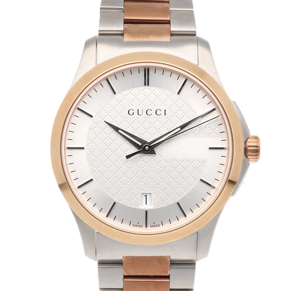 グッチ 腕時計 時計 ステンレススチール 126.4 クオーツ メンズ 1年保証 GUCCI  中古