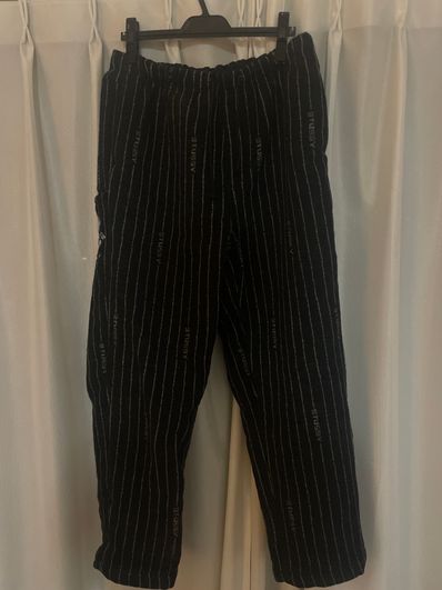 Stussy x Nike Striped Wool Pants "Black"