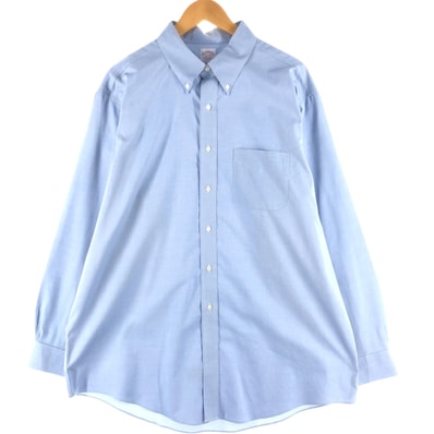 古着 ブルックスブラザーズ Brooks Brothers Est.1818 長袖 ボタンダウンシャツ メンズXL相当/eaa558913