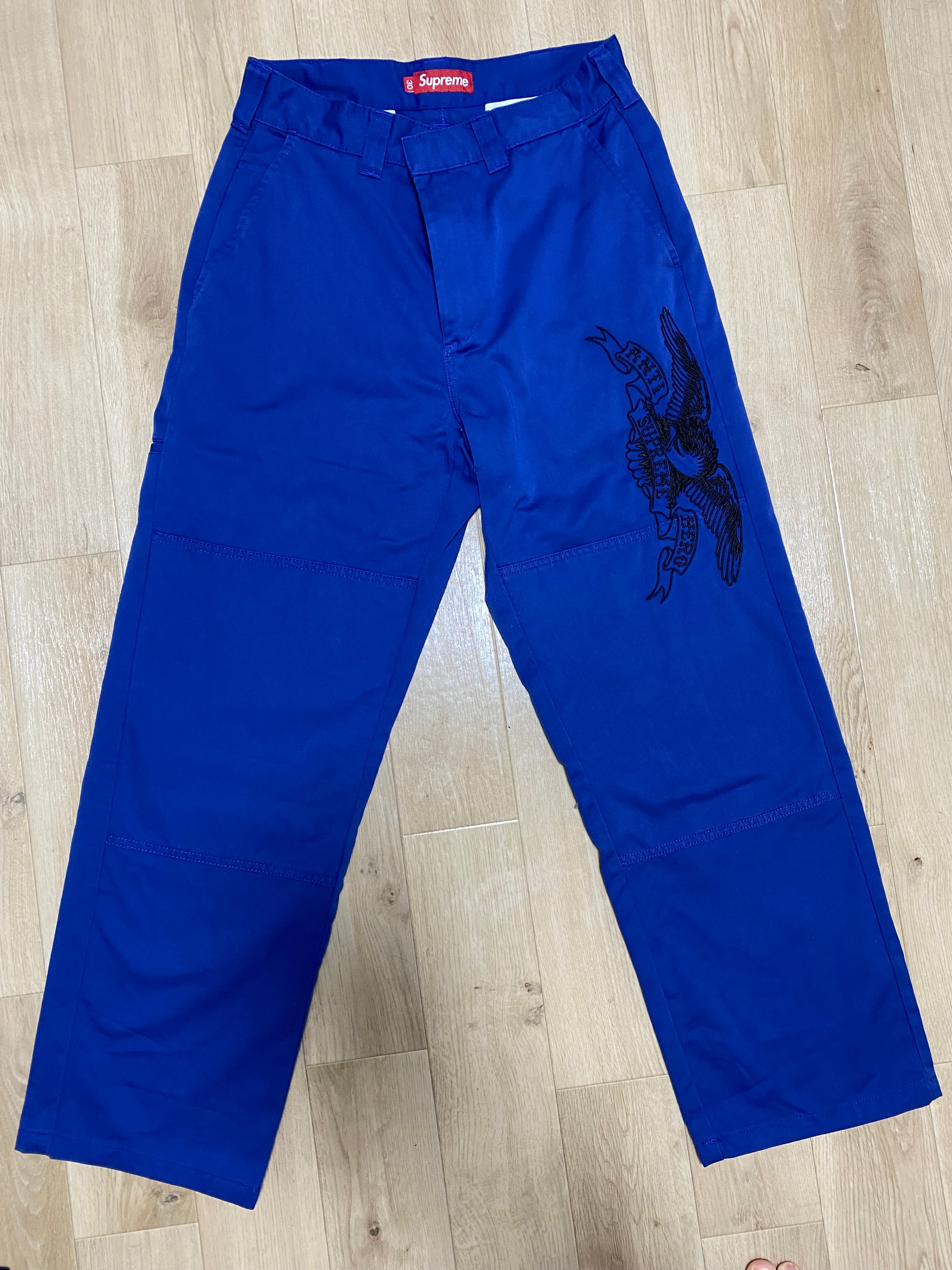 Supreme x ANTIHERO Work Pant "Blue"