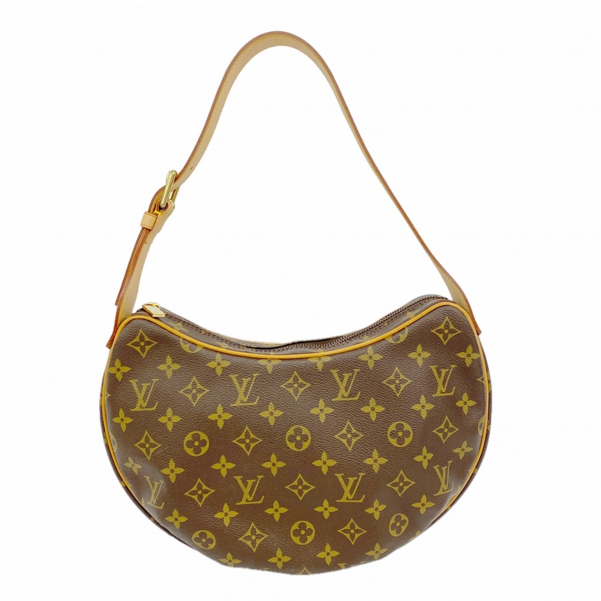 【6dc2878】ルイヴィトン ショルダーバッグ モノグラム クロワッサンMM M51512 ブラウン【中古】レディース
