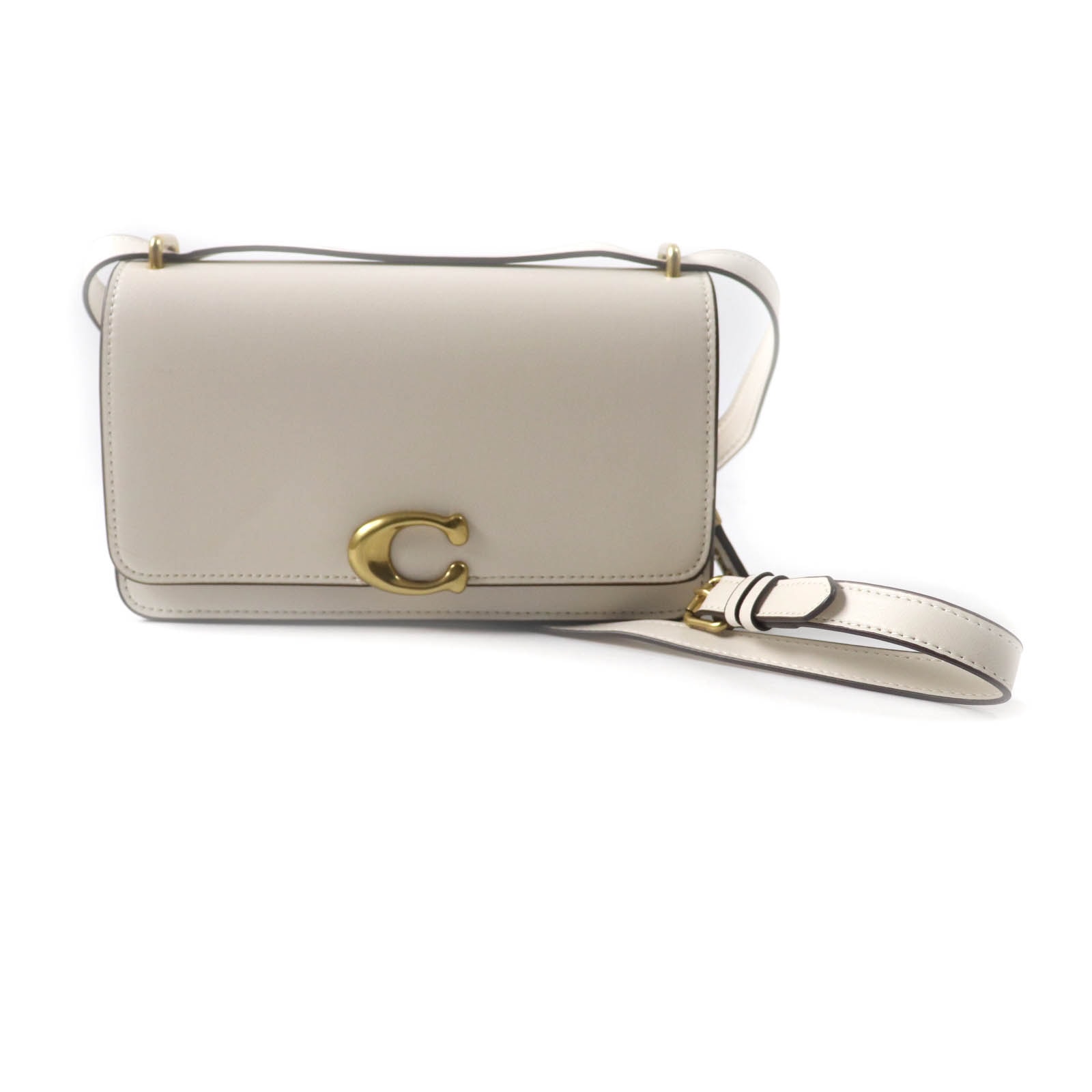 COACH Bandit Shoulder Bag in Brass "Ivory"