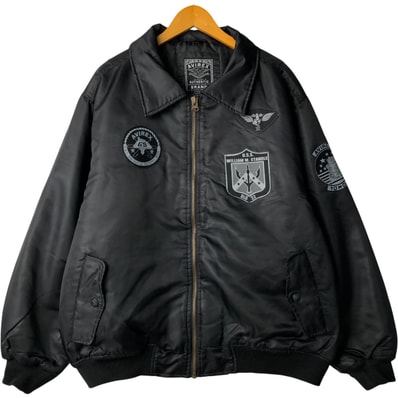 古着 民間品 アヴィレックス AVIREX ワッペン ミリタリー フライトジャケット メンズXL相当/eaa567375