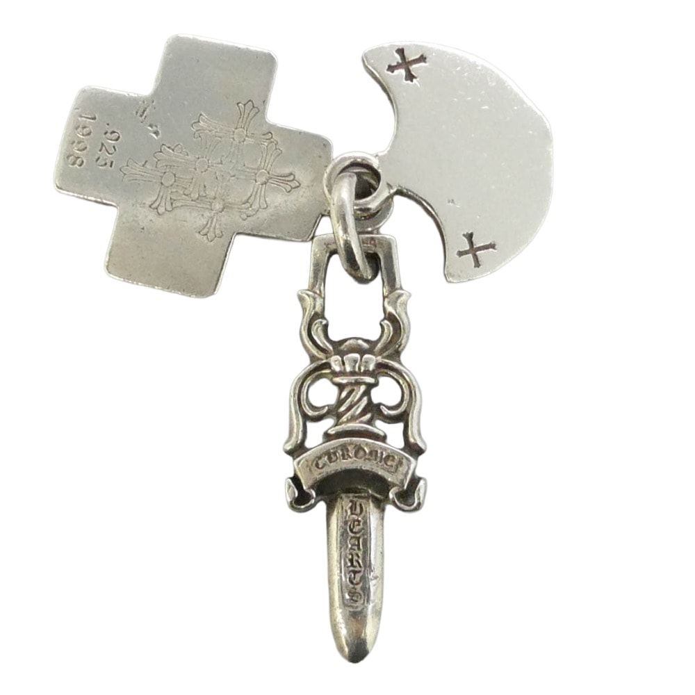 D (傷や汚れあり)】CHROME HEARTS クロムハーツ（原本無） 3TRINKETS