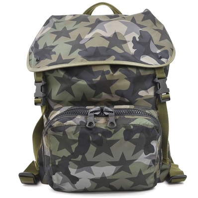 ヴァレンティノ ガラヴァーニ Valentino Garavani リュック ナイロン/レザー カーキ ユニセックス【中古】 r10554g