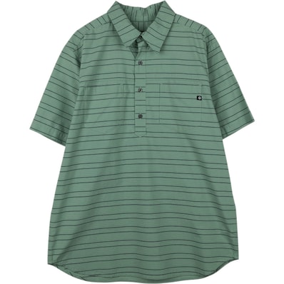 古着 マーモット Marmot ボーダー柄 プルオーバー 半袖 コットンシャツ メンズL相当/eaa653180