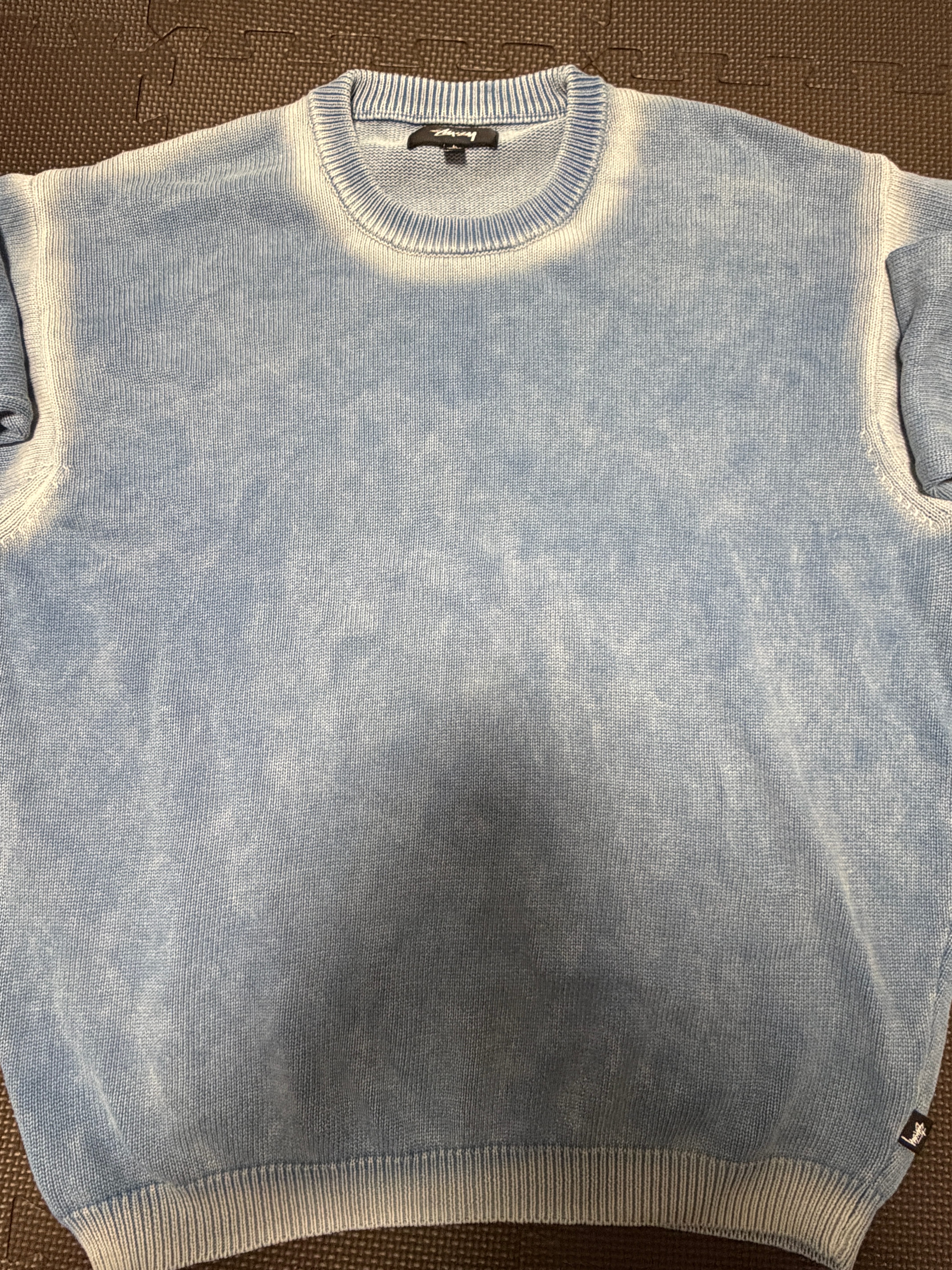 Stussy Faded Cotton Crew "Blue"