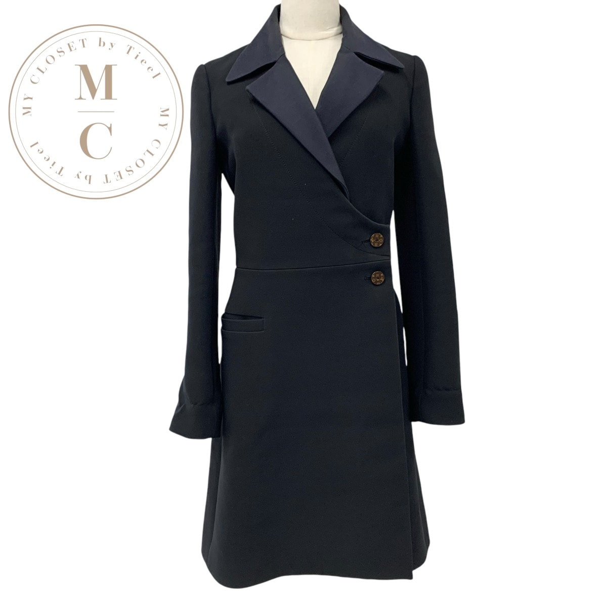 ルイヴィトン LOUIS VUITTON アウター ブラック ブラウン モノグラム コート