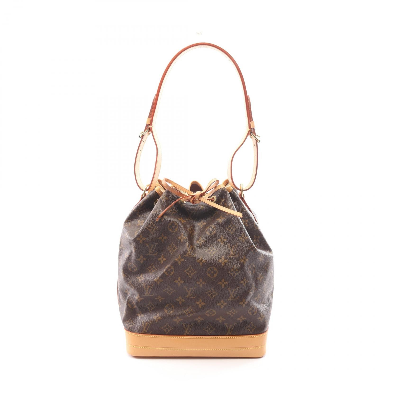 ルイ・ヴィトン LOUIS VUITTON ノエ ショルダーバッグ バッグ PVCコーティングキャンバス レザー モノグラム レディース ブラウン系 M42224 【中古】