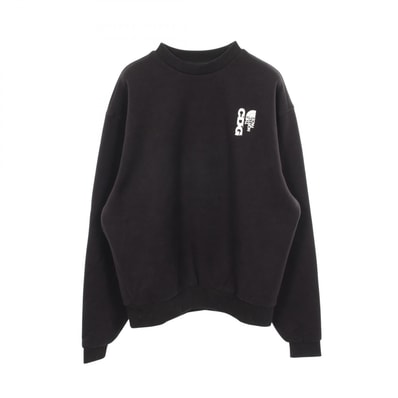 シーディージー CDG CDG × THE NORTH FACE クルーネック スウェット 衣料品 トップス コットン ポリエステル メンズ レディース ブラック系 【中古】