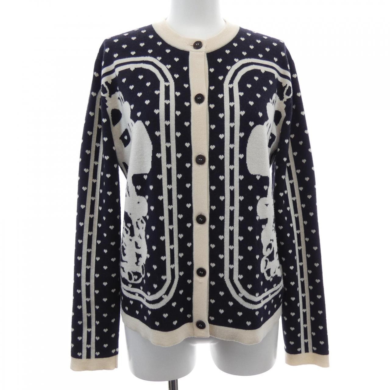エルメス HERMES BRIDES DE GAlA LOVE *87-7711. カーディガン