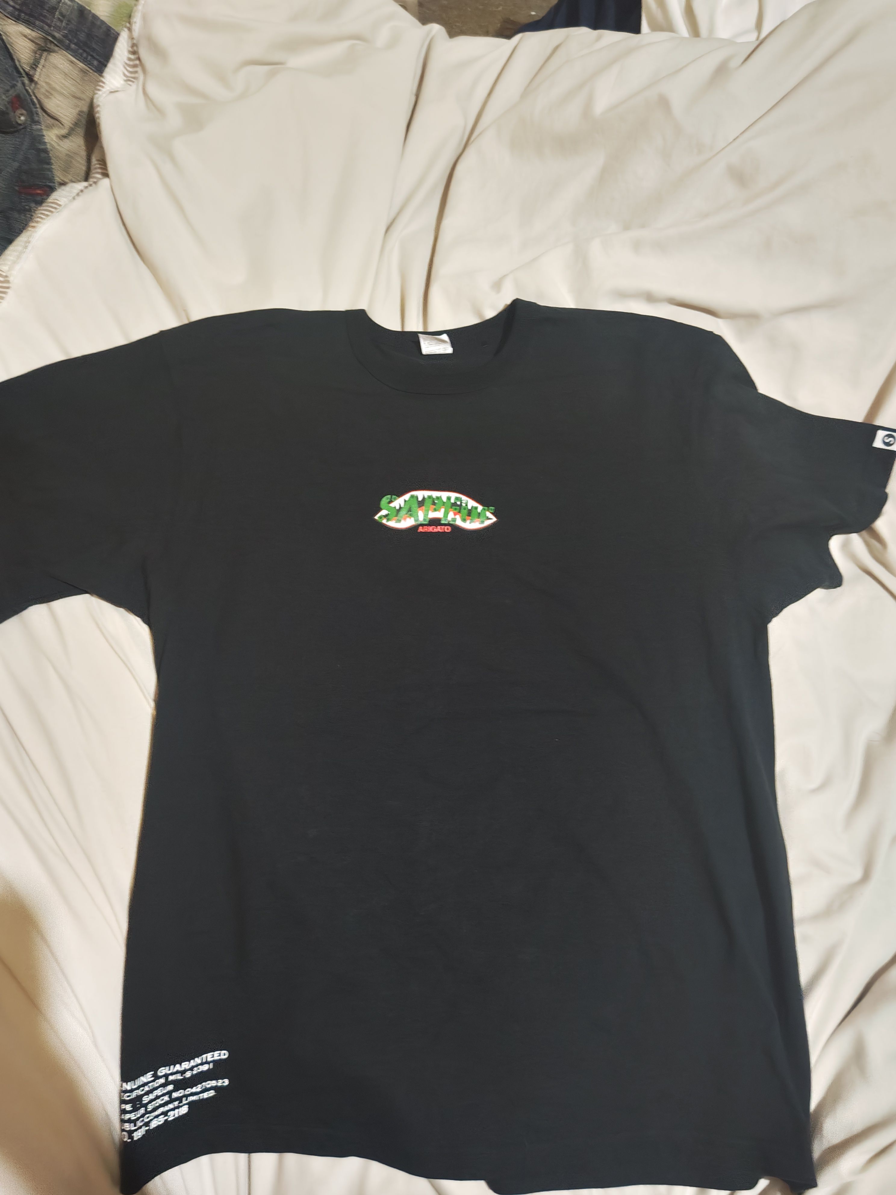 SAPEur Shark Mouth S/S Tee "Black"