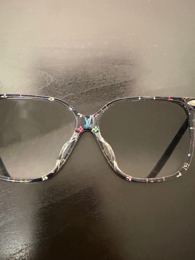 Louis Vuitton x Takashi Murakami LV First Monogram Multicolor Square Sunglasses "Noir"