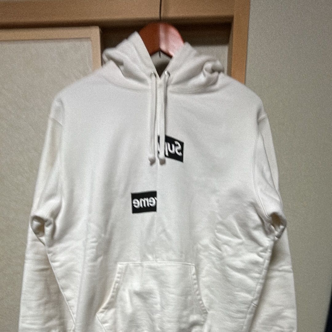 Supreme / Comme des Garçons SHIRT® Split Box Logo Hooded Sweatshirt "White"