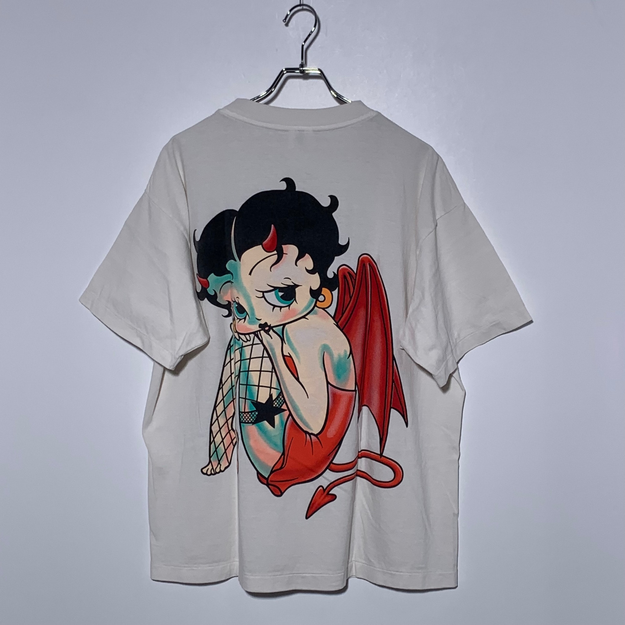 SAINT Mxxxxxx x Betty Boop Bty SS T-Shirt/Devil "White"