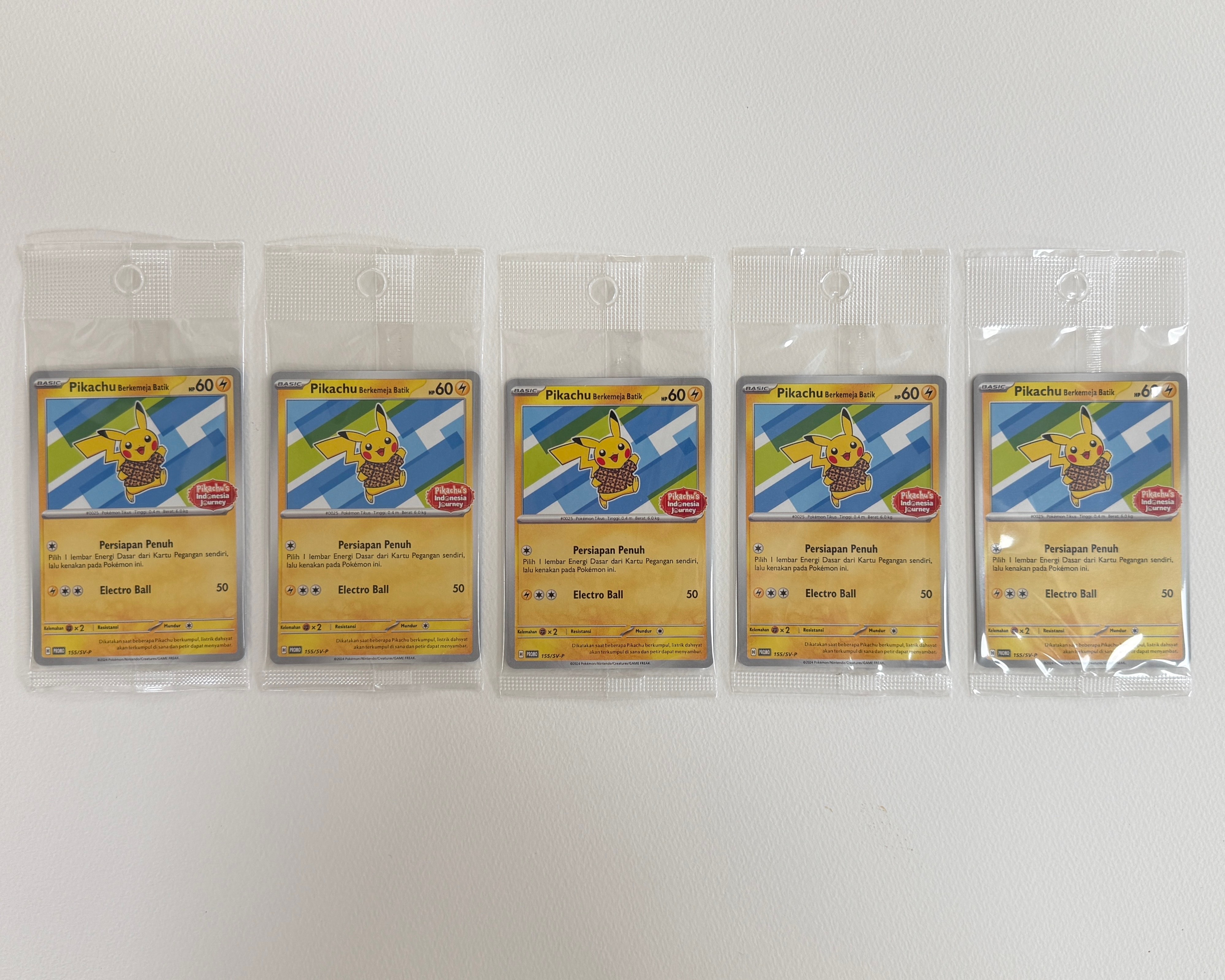 【PSA10】インドネシア語版　バティックシャツ ピカチュウ ヒトデマン柄 PSA10】バティックシャツを着たピカチュウ (ヒトデマン柄) P [SV-P 155